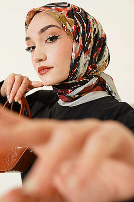 Sarmal Desen Elegance Eşarp Taş - SİNEM EŞARP