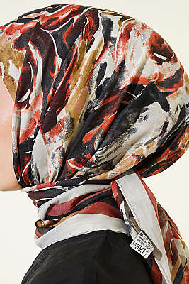 Sarmal Desen Elegance Eşarp Taş - Başörtüsü