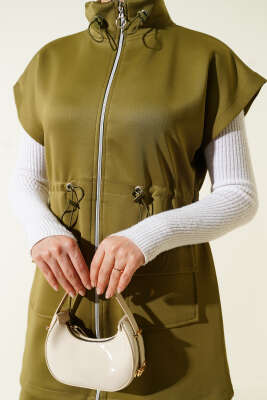 Scuba Bel Tünelli Yelekli İkili Takım Çağla Yeşili - İkili Takım