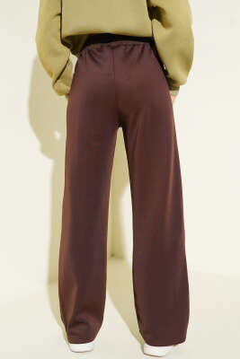 Scuba Beli Lastikli Pantolon Kahve - Kadın Giyim Modelleri