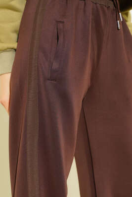 Scuba Beli Lastikli Pantolon Kahve - Kadın Giyim Modelleri