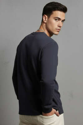 Scuba Bisiklet Yaka Erkek Sweatshirt Antrasit - Erkek Sweatshirt