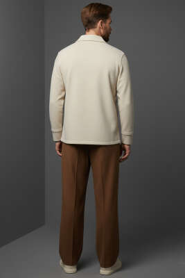 Scuba Çıtçıtlı Erkek Gömlek Taş - Erkek Gömlek