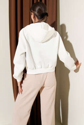 Scuba Kapüşonlu Kısa Trenç Kahve - Kadın Giyim Modelleri