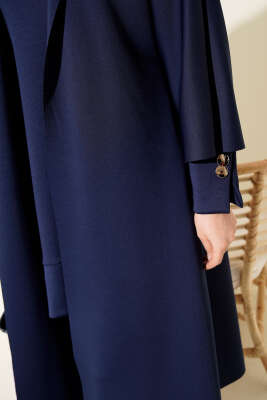 Scuba Uzun Hırkalı Üçlü Takım Lacivert - İkili Takım