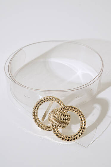 Şeffaf Kemer - Deri Kemer