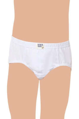 Seher Yıldızı 12'li Erkek Çocuk Kom Beyaz - Erkek Çocuk İç Giyim