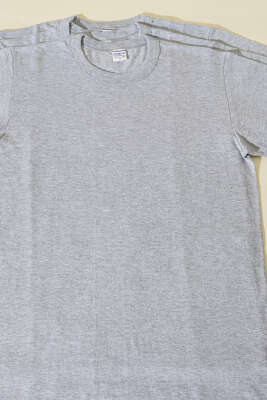 Seher Yıldızı 3'lü Erkek Kısa Kol Fanila Gri - Erkek Badi