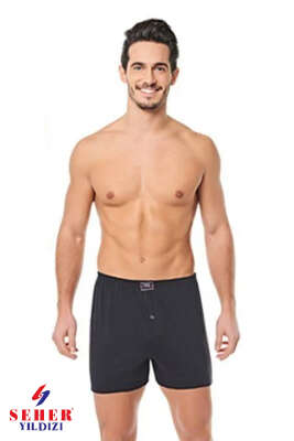 Seher Yıldızı Düz Boxer Füme - SEHER