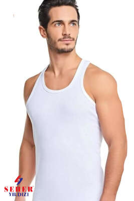 Seher Yıldızı Erkek Ribanalı Spor Atlet Beyaz - SEHER