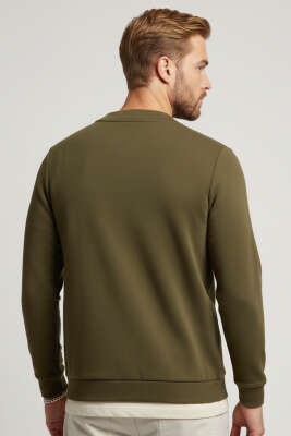 Selanik Düğmeli Erkek Hırka Haki - Erkek Hırka