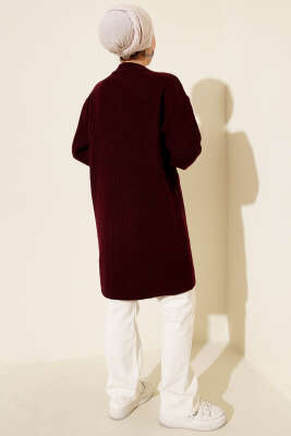Selanik Örgü Yumoş Triko Tunik Bordo - 300-500 TL Ürünler