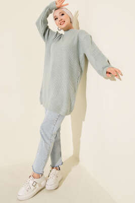 Selanik Örgü Yumoş Triko Tunik Mint - 300-500 TL Ürünler