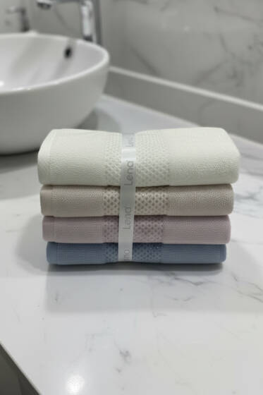 Şerit Çizgili 4'lü El Havlusu Asorti 1 - El Havlusu