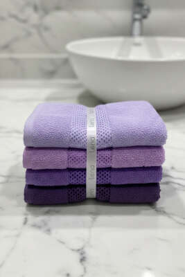 Şerit Çizgili 4'lü El Havlusu Asorti 3 