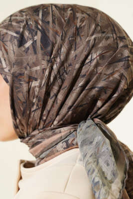 Şerit Desen Demore Eşarp Nefti - Günün Seçilenleri