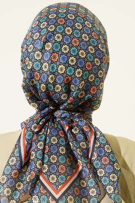 Şerit Geçişli Motifli Eşarp Benetton - Başörtüsü