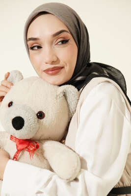  Şeritli Bambu Kraş Eşarp Siyah - MODA KAŞMİR