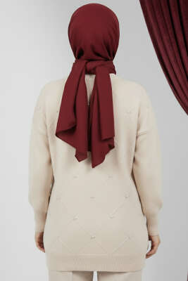 Serpme Taşlı Triko Tunik Taş - Tunik