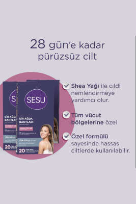 Sesu Sir Ağda Bandı Tüm Vücut Hassas Ciltler - Ağda Bantları