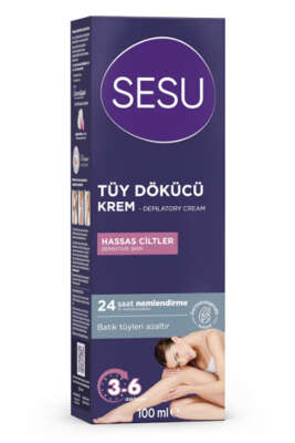 Sesu Tüy Dökücü Krem Hassas Ciltler 100 ml - SESU