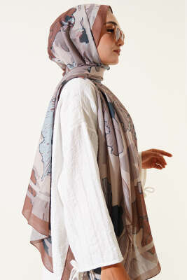 Shelia Desen Lina Şal Camel - Başörtüsü