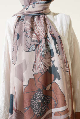 Shelia Desen Lina Şal Camel - Başörtüsü