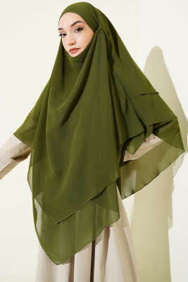 Şifon Sufle Himar Şal Çağla Yeşili - Başörtüsü