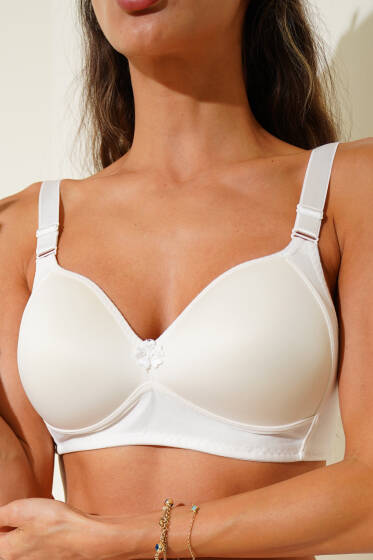 Desteksiz Telsiz İçi Boş Sütyen Ekru - Toparlayıcı Sütyen / Minimizer Sütyen