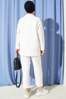 Sim İp Bağcıklı İkili Takım Ekru - İkili Takım