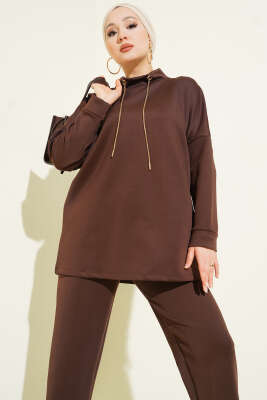 Sim İp Bağcıklı İkili Takım Kahve - İkili Takım