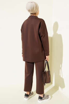 Sim İp Bağcıklı İkili Takım Kahve - İkili Takım