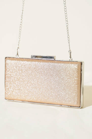 Simli Kadın Portföy Çanta Bakır - Kol Çantası