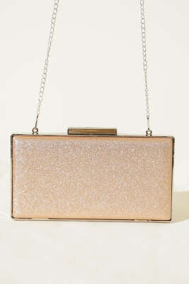 Simli Kadın Portföy Çanta Bakır - Kol Çantası