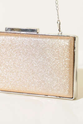 Simli Kadın Portföy Çanta Bakır - Kol Çantası