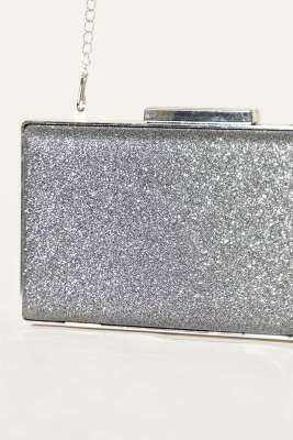 Simli Kadın Portföy Çanta Füme - Kol Çantası