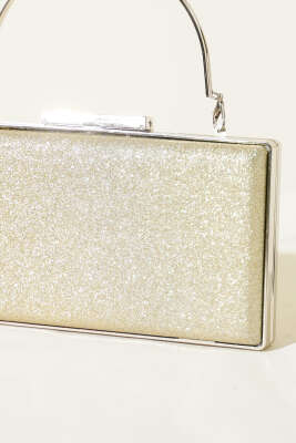 Simli Kadın Portföy Çanta Gold - Kol Çantası