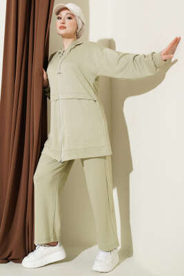 Simli Kapüşonlu Loyşa İkili Takım Nefti - NESSİA