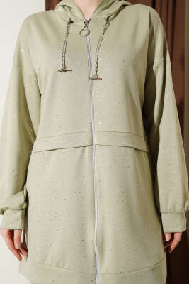 Simli Kapüşonlu Loyşa İkili Takım Nefti - İkili Takım