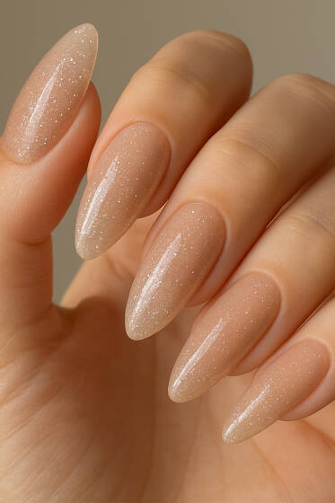 Simli Takma Tırnak Pudra - Tırnak Aksesuarları