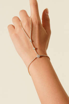 Sıra Taş Detaylı Şahmeran Gold - DEMİR BİJUTERİ