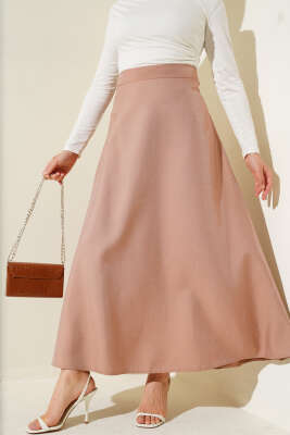 Sıra Taşlı Etek Camel 