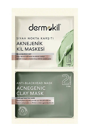 Siyah Nokta Karşıtı Akjenik Kil Maske 2 x 7.5 ml - CİLT BAKIM&KOZMETİK