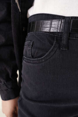 Skinny Jean Likralı Pantolon Siyah - Thumbnail