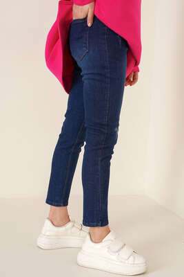 Skinny Jean Pantolon Koyu Kot - Kot Pantolon