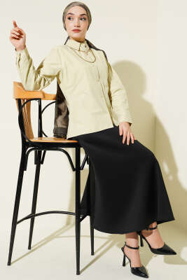 Slim Fit Basic Kısa Gömlek Adaçay - Gömlek