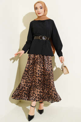 Slim Fit Basic Kısa Gömlek Siyah - Gömlek