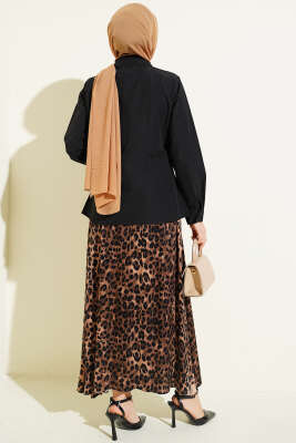 Slim Fit Basic Kısa Gömlek Siyah - Gömlek