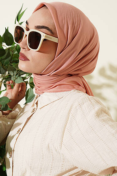 Soft Touch Serisi Eşarp Rose - Başörtüsü
