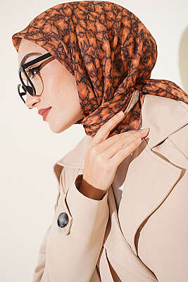 Sonbahar Esintili Eşarp Camel 